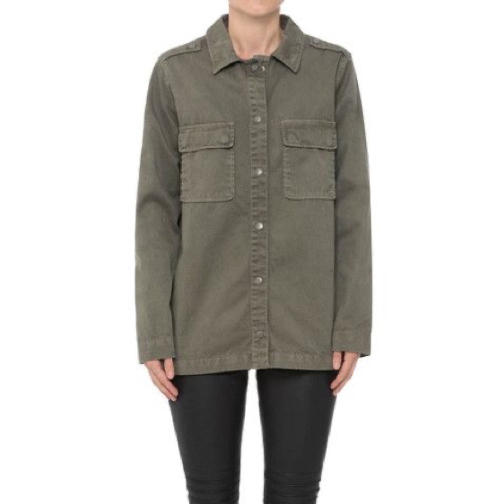 Anine Bing Army Denim Shirt.